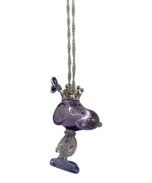 ANNA SUI（アナスイ）ANNA SUI (アナスイ) PEANUTS (ピーナッツ) スヌーピーモチーフクリスタルネックレス パープルの古着・服飾アイテム