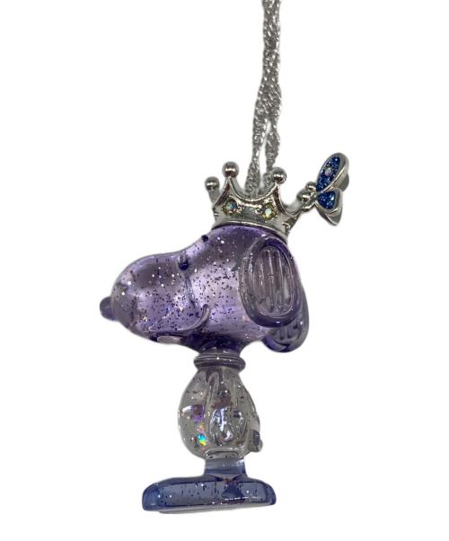ANNA SUI（アナスイ）ANNA SUI (アナスイ) PEANUTS (ピーナッツ) スヌーピーモチーフクリスタルネックレス パープルの古着・服飾アイテム