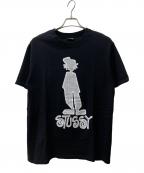 stussyステューシー）の古着「Tシャツ」｜ブラック