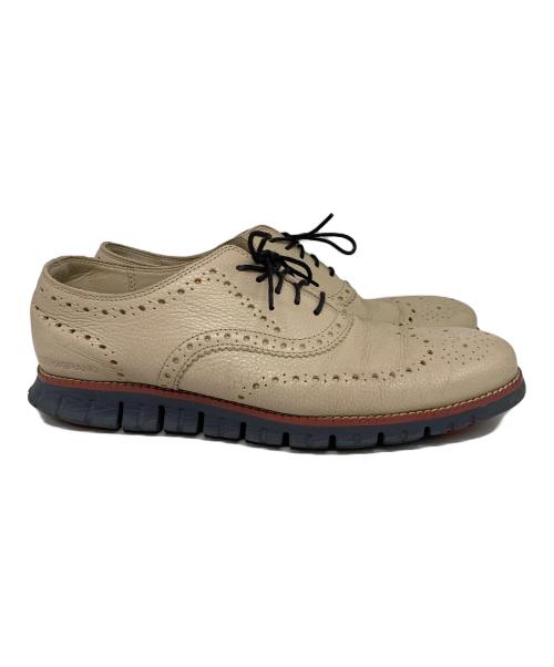 COLE HAAN（コールハーン）COLE HAAN (コールハーン) ウィングチップシューズ ベージュ サイズ:8 1/2の古着・服飾アイテム