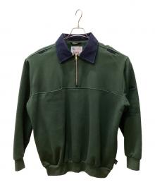 GAME WORKWEAR（ゲームワークウェア）の古着「ハーフジップスウェット」｜グリーン