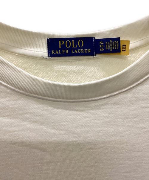 POLO RALPH LAUREN（ポロ・ラルフローレン）POLO RALPH LAUREN (ポロ・ラルフローレン) スウェット ホワイト サイズ:XLの古着・服飾アイテム