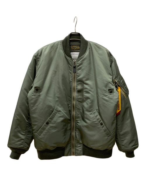 STANDARD CALIFORNIA（スタンダードカリフォルニア）STANDARD CALIFORNIA (スタンダードカリフォルニア) ALPHA (アルファ) MA-1ジャケット オリーブ サイズ:XLの古着・服飾アイテム