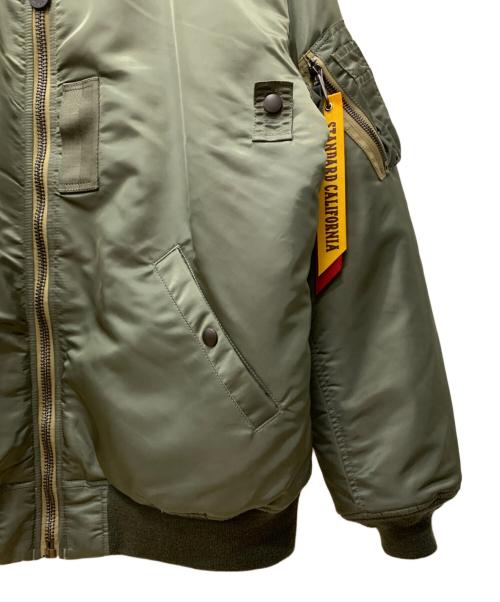 STANDARD CALIFORNIA（スタンダードカリフォルニア）STANDARD CALIFORNIA (スタンダードカリフォルニア) ALPHA (アルファ) MA-1ジャケット オリーブ サイズ:XLの古着・服飾アイテム