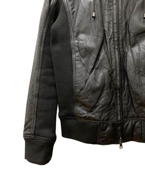 MORGAN HOMME（モルガンオム）MORGAN HOMME (モルガンオム) レザージャケット ブラック サイズ:Lの古着・服飾アイテム