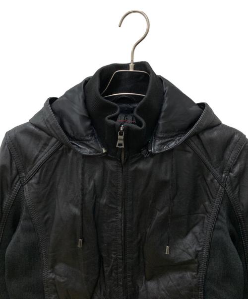 MORGAN HOMME（モルガンオム）MORGAN HOMME (モルガンオム) レザージャケット ブラック サイズ:Lの古着・服飾アイテム