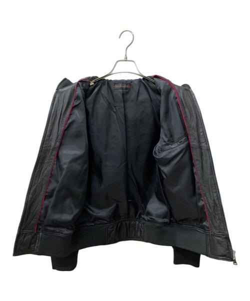 MORGAN HOMME（モルガンオム）MORGAN HOMME (モルガンオム) レザージャケット ブラック サイズ:Lの古着・服飾アイテム