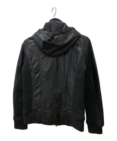 MORGAN HOMME（モルガンオム）MORGAN HOMME (モルガンオム) レザージャケット ブラック サイズ:Lの古着・服飾アイテム