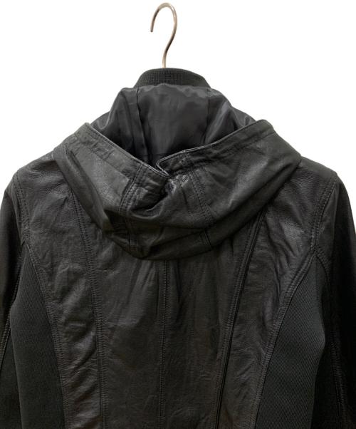 MORGAN HOMME（モルガンオム）MORGAN HOMME (モルガンオム) レザージャケット ブラック サイズ:Lの古着・服飾アイテム