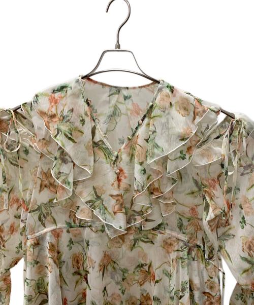 Snidel（スナイデル）Snidel (スナイデル) 長袖ワンピース アイボリーの古着・服飾アイテム