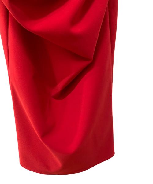 ELISABETTA FRANCHI（エリザベッタフランキ）ELISABETTA FRANCHI (エリザベッタフランキ) 長袖ワンピース レッド サイズ:40の古着・服飾アイテム