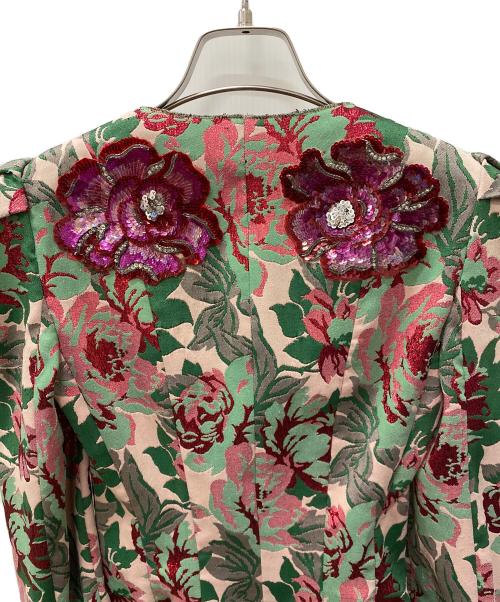 DOLCE & GABBANA（ドルチェ＆ガッバーナ）DOLCE & GABBANA (ドルチェ＆ガッバーナ) 花柄ジャケット レッド×グリーン サイズ:40の古着・服飾アイテム