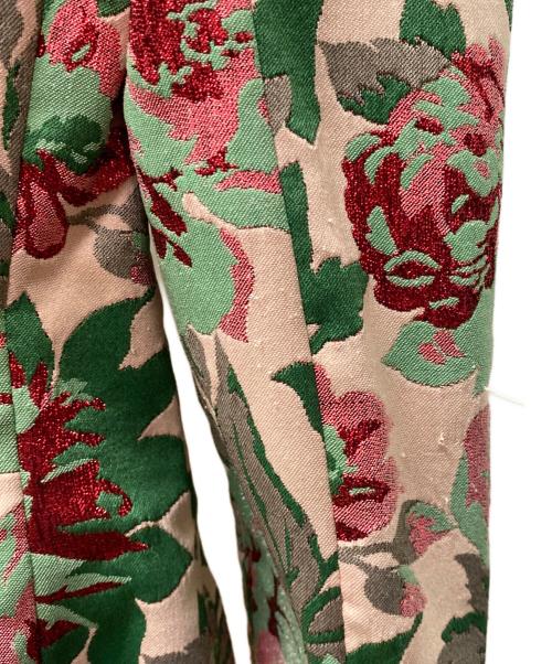 DOLCE & GABBANA（ドルチェ＆ガッバーナ）DOLCE & GABBANA (ドルチェ＆ガッバーナ) 花柄ジャケット レッド×グリーン サイズ:40の古着・服飾アイテム