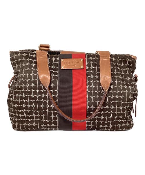 Kate Spade（ケイトスペード）Kate Spade (ケイトスペード) トートバッグ グレー×ブラウンの古着・服飾アイテム