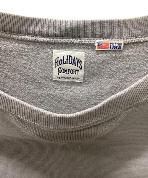 HOLIDAYS COMFORT（ホリデーズコンフォート）HOLIDAYS COMFORT (ホリデーズコンフォート) スウェット グレー サイズ:Fの古着・服飾アイテム