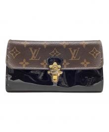 LOUIS VUITTON（ルイ ヴィトン）の古着「ポルトフォイユ・チェリーウッド」｜ブラウン×ブラック