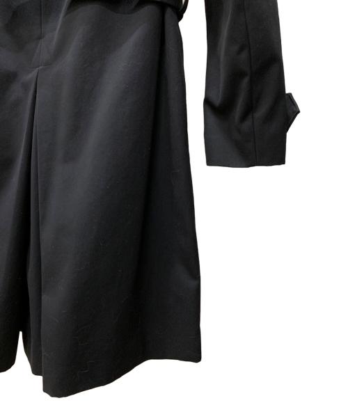 FENDI（フェンディ）FENDI (フェンディ) 袖ロゴレザーパイピングトレンチコート ブラック サイズ:44の古着・服飾アイテム
