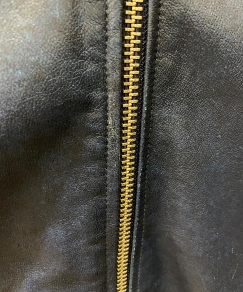 Denham（デンハム）Denham (デンハム) キャメルレザージャケット ブルー サイズ:Sの古着・服飾アイテム