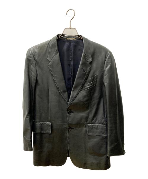 PAUL SMITH（ポールスミス）Paul Smith (ポールスミス) レザージャケット ブラック サイズ:Lの古着・服飾アイテム