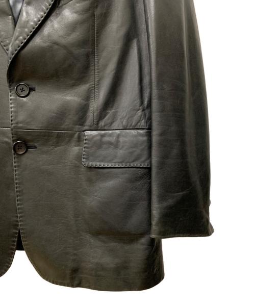 PAUL SMITH（ポールスミス）Paul Smith (ポールスミス) レザージャケット ブラック サイズ:Lの古着・服飾アイテム
