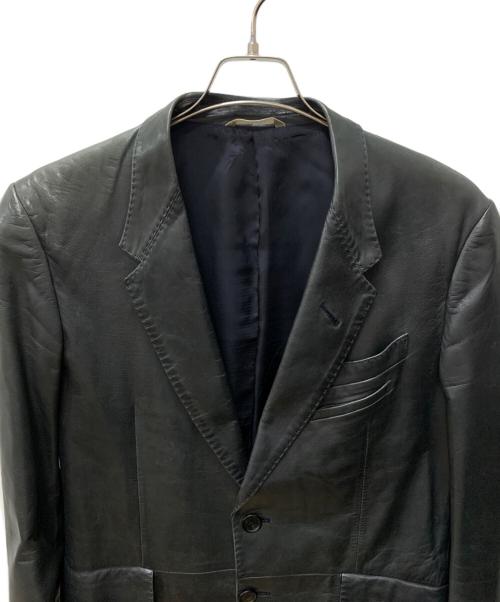 PAUL SMITH（ポールスミス）Paul Smith (ポールスミス) レザージャケット ブラック サイズ:Lの古着・服飾アイテム