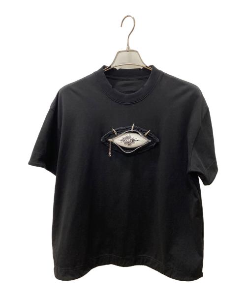 UNIZ（ユニズ）UNIZ (ユニズ) 半袖カットソー ブラック サイズ:Lの古着・服飾アイテム