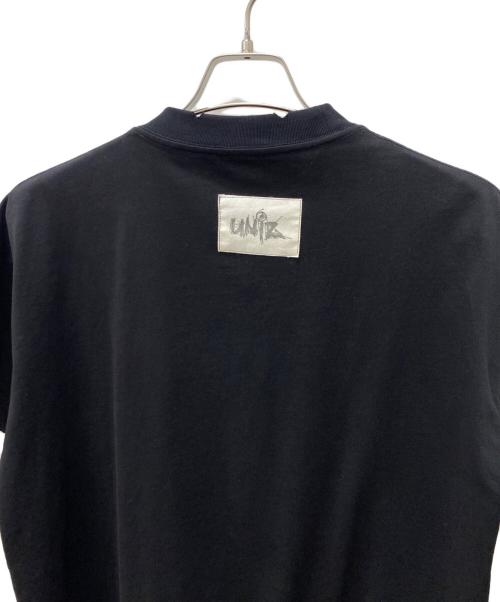 UNIZ（ユニズ）UNIZ (ユニズ) 半袖カットソー ブラック サイズ:Lの古着・服飾アイテム