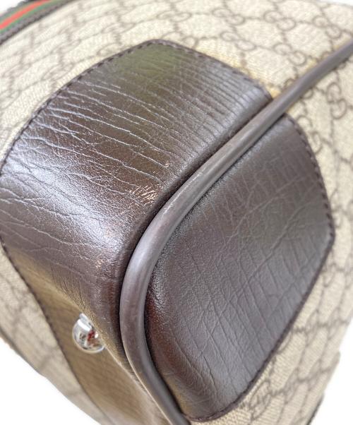 GUCCI（グッチ）GUCCI (グッチ) ボストンバッグ ベージュ×ブラウンの古着・服飾アイテム