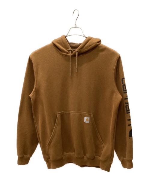 CarHartt（カーハート）CarHartt (カーハート) プルオーバーパーカー ブラウン サイズ:Mの古着・服飾アイテム