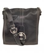 COACHコーチ）の古着「メッセンジャーバッグ」｜ブラック