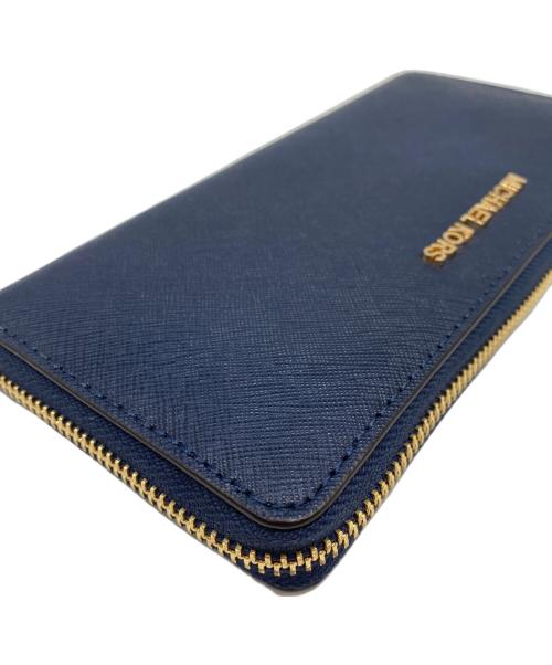 MICHAEL KORS（マイケル・コース）MICHAEL KORS (マイケル・コース) 長財布 ネイビーの古着・服飾アイテム