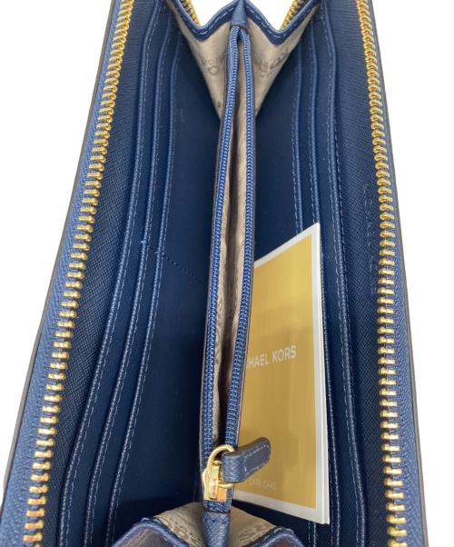 MICHAEL KORS（マイケル・コース）MICHAEL KORS (マイケル・コース) 長財布 ネイビーの古着・服飾アイテム