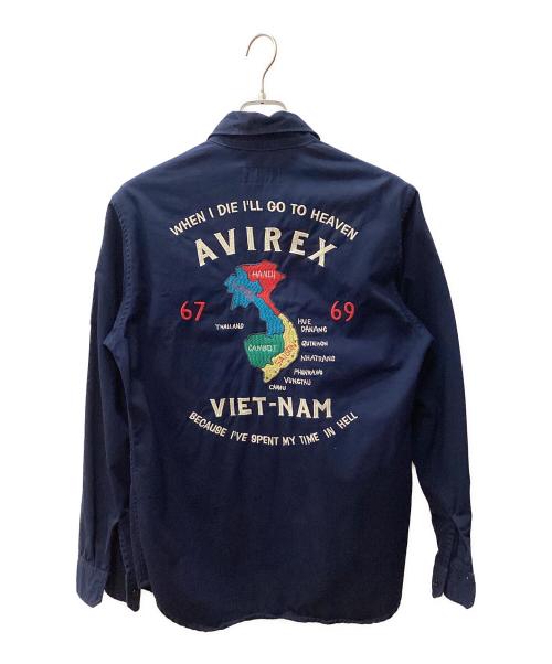 AVIREX（アヴィレックス）AVIREX (アヴィレックス) スーベニアシャツ ネイビー サイズ:Mの古着・服飾アイテム