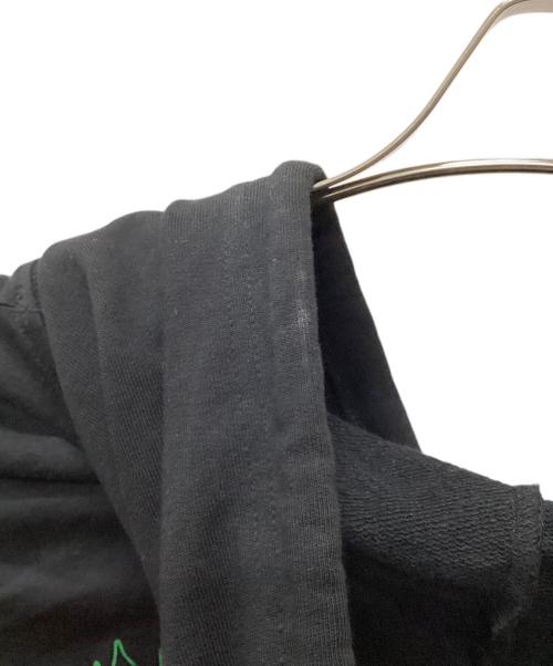 RAF SIMONS（ラフシモンズ）RAF SIMONS (ラフシモンズ) Hoodie doubled with printed T-shirt Grimcrawler 2022年モデル ブラック サイズ:Mの古着・服飾アイテム