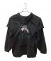 RAF SIMONS (ラフシモンズ) Hoodie doubled with printed T-shirt Grimcrawler 2022年モデル ブラック サイズ:M：50000円