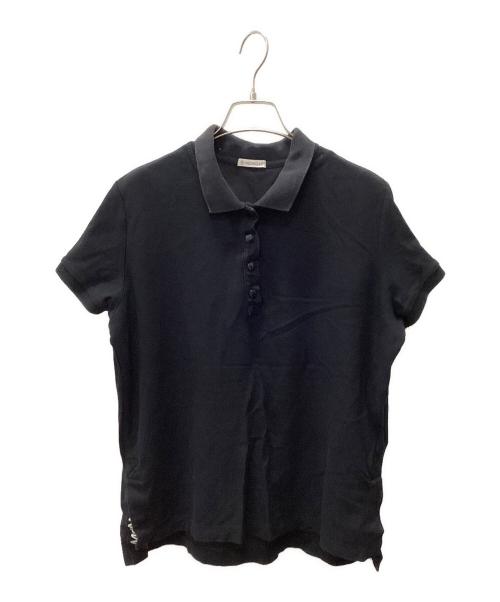 MONCLER（モンクレール）MONCLER (モンクレール) ポロシャツ ブラック サイズ:Mの古着・服飾アイテム
