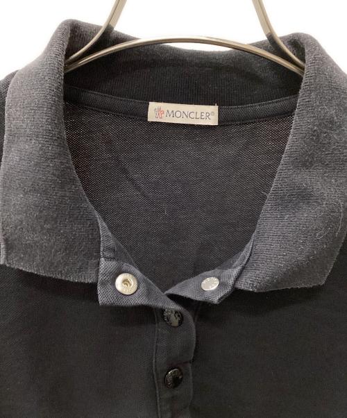 MONCLER（モンクレール）MONCLER (モンクレール) ポロシャツ ブラック サイズ:Mの古着・服飾アイテム