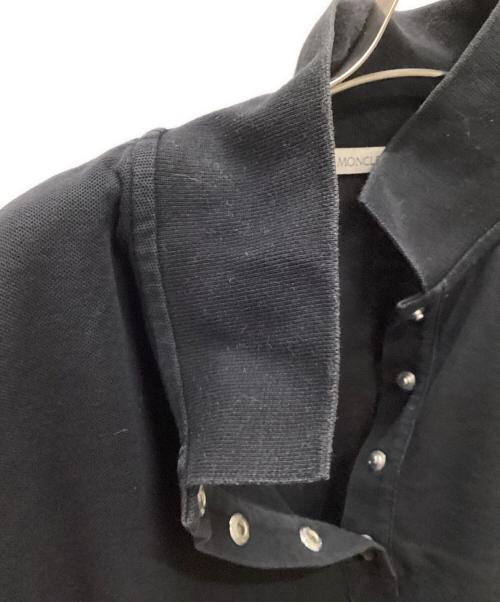 MONCLER（モンクレール）MONCLER (モンクレール) ポロシャツ ブラック サイズ:Mの古着・服飾アイテム