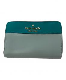 Kate Spade（ケイトスペード）の古着「2つ折り財布」｜スカイブルー