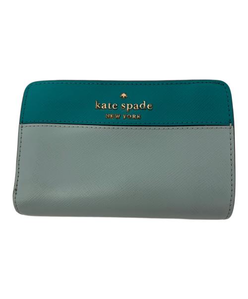 Kate Spade（ケイトスペード）Kate Spade (ケイトスペード) 2つ折り財布 スカイブルーの古着・服飾アイテム