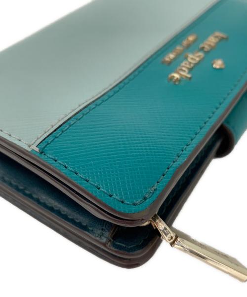 Kate Spade（ケイトスペード）Kate Spade (ケイトスペード) 2つ折り財布 スカイブルーの古着・服飾アイテム