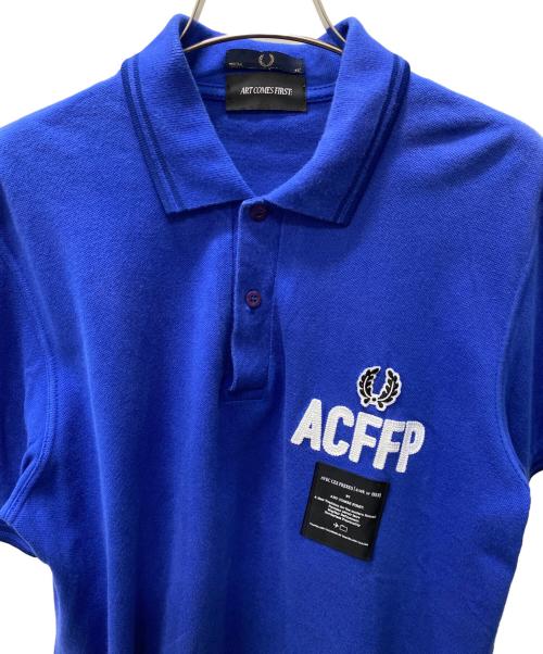 FRED PERRY（フレッドペリー）FRED PERRY (フレッドペリー) ART COMES FIRST (アートカムズファースト) ポロシャツ ブルー サイズ:42の古着・服飾アイテム