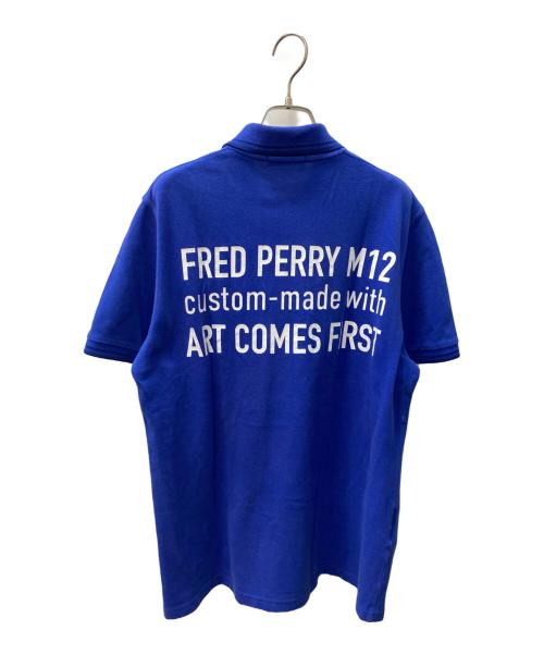 FRED PERRY（フレッドペリー）FRED PERRY (フレッドペリー) ART COMES FIRST (アートカムズファースト) ポロシャツ ブルー サイズ:42の古着・服飾アイテム