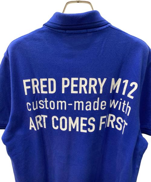 FRED PERRY（フレッドペリー）FRED PERRY (フレッドペリー) ART COMES FIRST (アートカムズファースト) ポロシャツ ブルー サイズ:42の古着・服飾アイテム