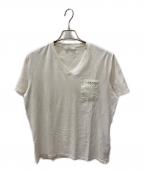 PRADAプラダ）の古着「VネックTシャツ」｜ホワイト