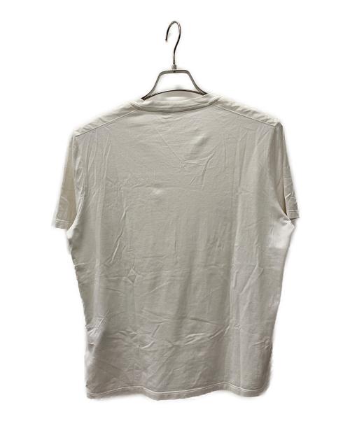 PRADA（プラダ）PRADA (プラダ) VネックTシャツ ホワイト サイズ:Lの古着・服飾アイテム