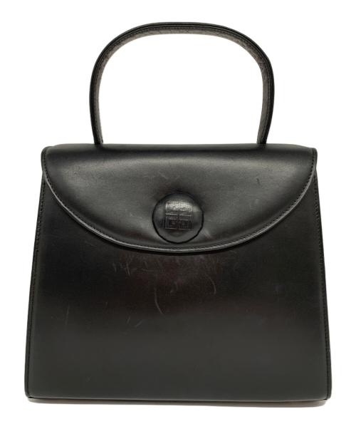 GIVENCHY（ジバンシィ）GIVENCHY (ジバンシィ) レザーハンドバッグ ブラックの古着・服飾アイテム