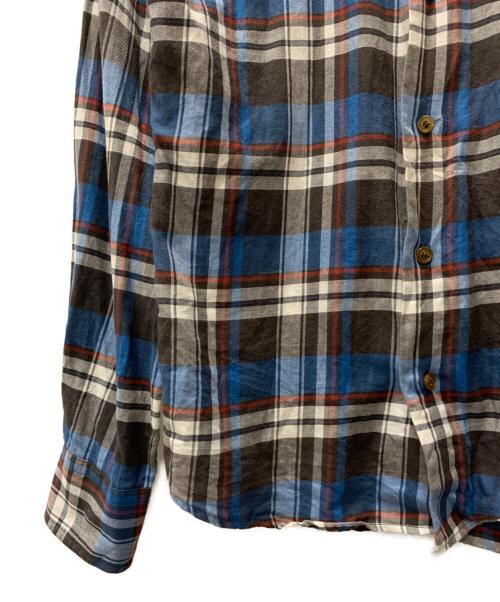 Vivienne Westwood（ヴィヴィアンウエストウッド）Vivienne Westwood (ヴィヴィアンウエストウッド) 長袖シャツ グレー×ブルー サイズ:44の古着・服飾アイテム