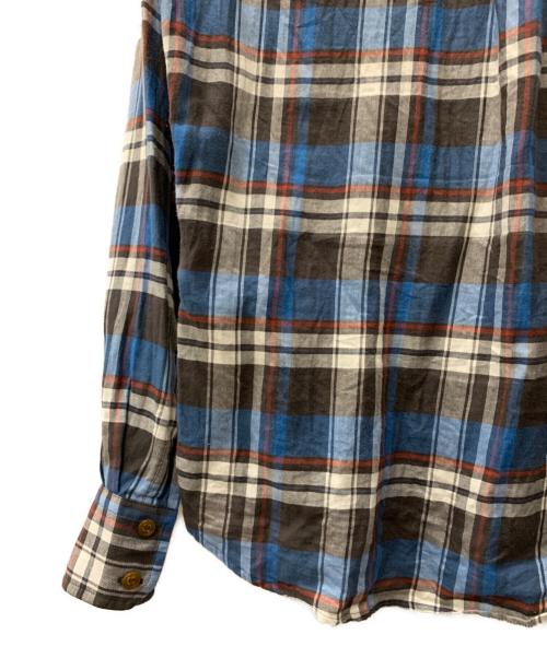 Vivienne Westwood（ヴィヴィアンウエストウッド）Vivienne Westwood (ヴィヴィアンウエストウッド) 長袖シャツ グレー×ブルー サイズ:44の古着・服飾アイテム