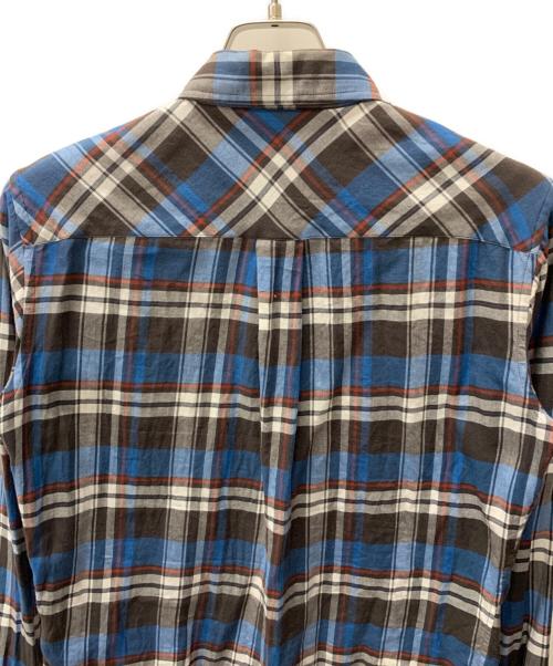Vivienne Westwood（ヴィヴィアンウエストウッド）Vivienne Westwood (ヴィヴィアンウエストウッド) 長袖シャツ グレー×ブルー サイズ:44の古着・服飾アイテム